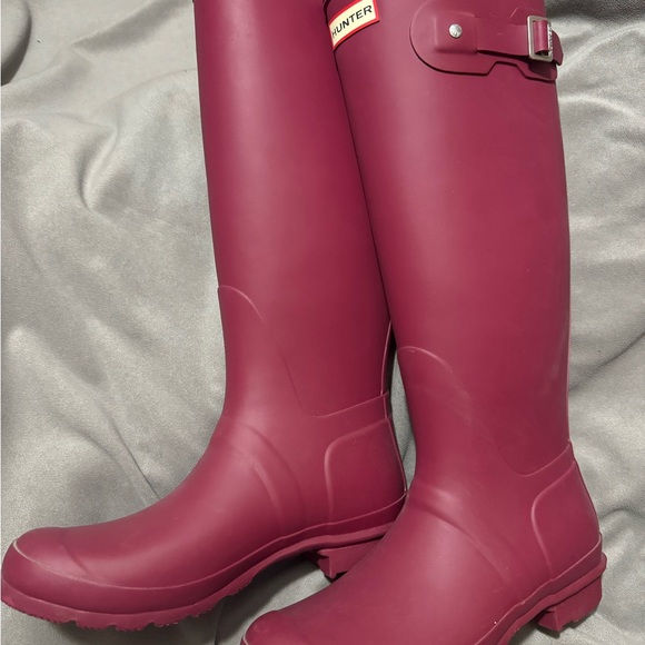 Hunter Dark pink fuschia Tall Boots - Picture 1 of 2